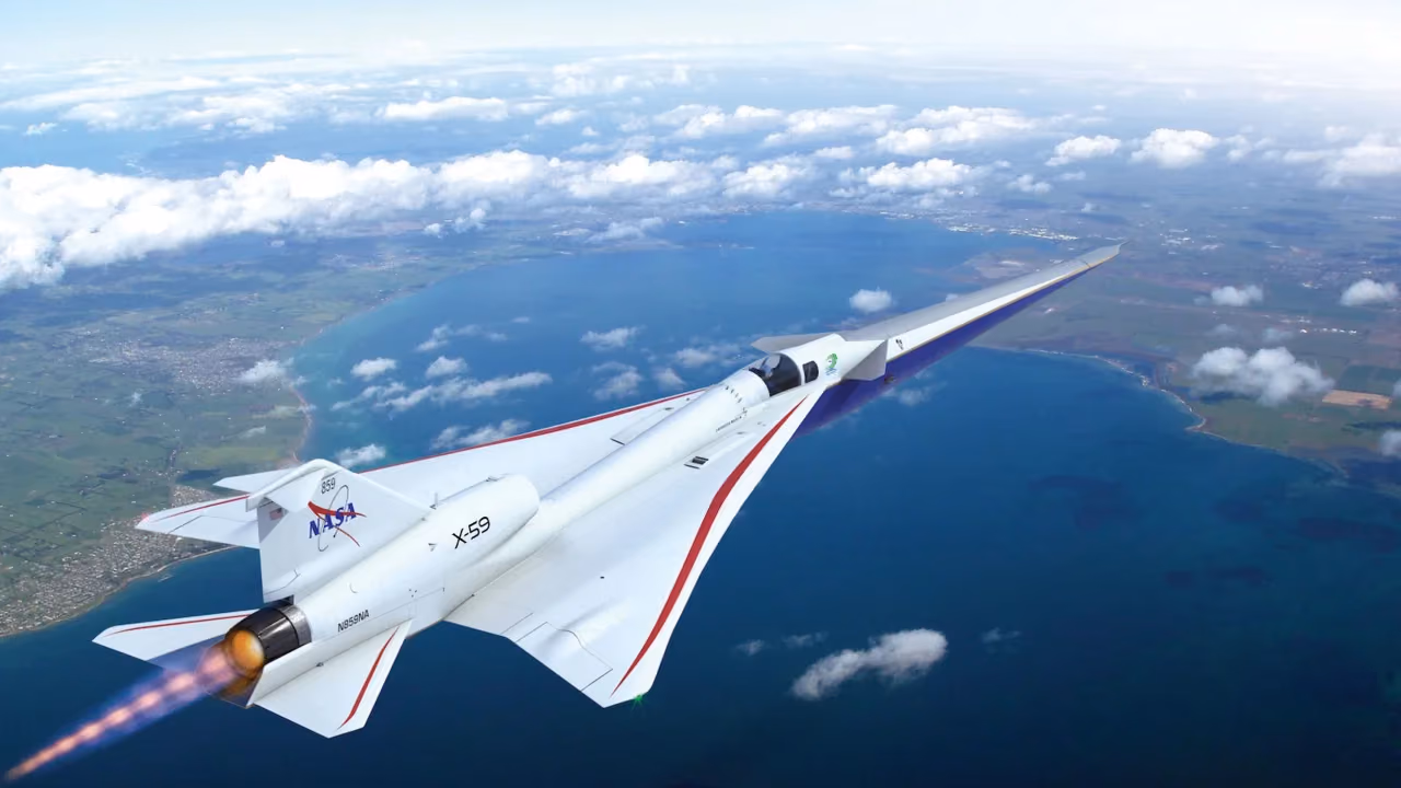 NASA X-59 aircraft render